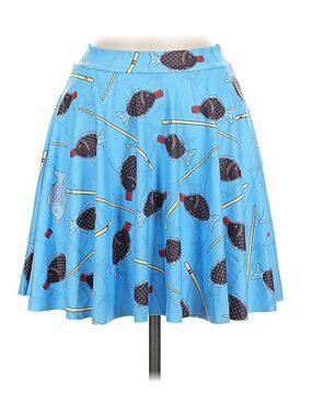 Blackmilk Let's go Fishing Skater skirt with POCKETS, Medium